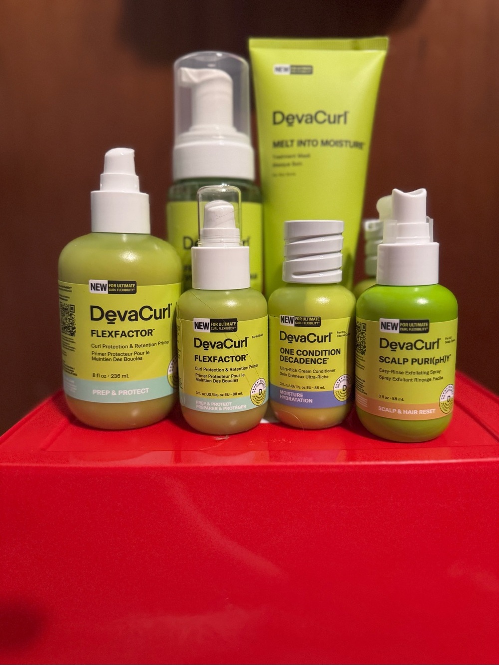 DevaCurl Green Curl Care Set - Mix of Leave-In & Scalp Treatments